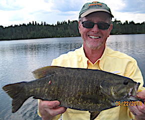 Master Anglers Award Trophy Smallmouth Bass by Jerry at Fireside Lodge